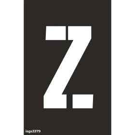 Resim İsg Tabelam 16x25cm/kompozit/Z Harfi Boyama Şablonu 