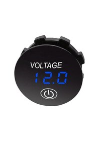 Resim Labarka Voltmetre Soketi 12/24V Mavi 