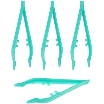 4 Paket Sürüngen Teraryum Besleyici Kelepçesi Cımbızı Çevre Dostu Plastik Besleyici Kelepçesi