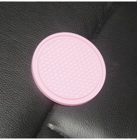 Resim Hombey Pembe Silikon Bardak Altlığı Araç İçin Kayma Engeli Isı Yalıtımı Yenilikçi Tasarım 