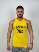 Resim Black İstanbul Black - Bahane Yok - Tank Top Gym Kapşonlu Hoodie Sporcu Atleti 