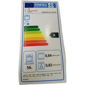 Resim GL General Glf 6040RS 60 cm Kuzine Rustik Siyah Fırın 