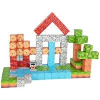 Resim Megacraft Manyetik Bloklar Orman Temalı 119 Parça 