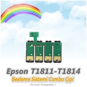 Resim Epson T1811-T1814 Uyumlu Besleme Sistemi Combo Çipi 
