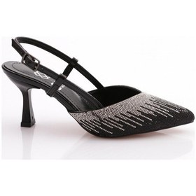 Resim Dgn K410 Kadin Arkadan Bağlama Topuklu Abiye Ayakkabi K410-1510-R1645 