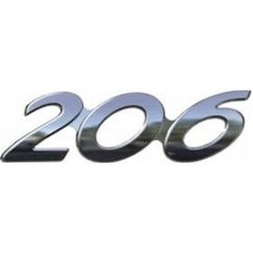 Resim Peugeot 206 Arka 206 Yazisi -Aslan Armasi Ve Peugeot Yazisi Set 387277985 