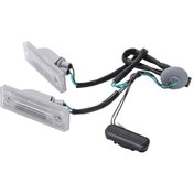 Resim Chevrolet Cruze Arka Plaka Lambası Bagaj Açma Düğmesi Led Işıklı Beyaz Abs Malzeme 10cmx3cmx2.7cm 