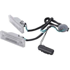 Resim Chevrolet Cruze Arka Plaka Lambası Bagaj Açma Düğmesi Led Işıklı Beyaz Abs Malzeme 10cmx3cmx2.7cm 