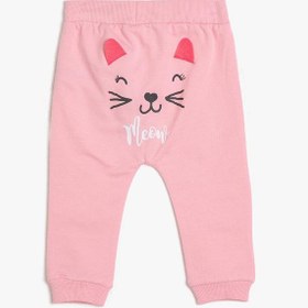 Resim Kız Bebek Beli Bağlamalı Eşofman Altı 