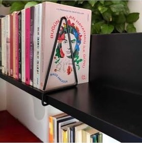 Resim EceAksesuar Kitap Tutucu Ve Metal Kitap Desteği 2'li Paket siyah 