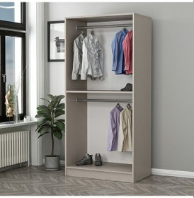 Resim Kale 2 Bölmeli Giyinme Dolabı Kumtaşı 190cm Kumtaşı 