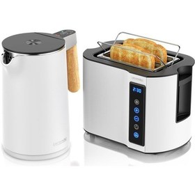 Resim Su Isıtıcısı Ve Tost Makinesi Seti, Paslanmaz Çelik, 45-100 C Ayarlı 