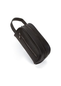 Resim Adelina Bags Erkek Portföy El Çantası Seyahat Traş Kozmetik Clutch Çanta Siyah 