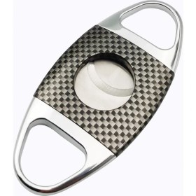 Resim Xhang Puro Kesici Paslanmaz Çelik Çift Bıçak Giyotin Makas Cep Boyutu Duman Bıçağı Nefis Gravür Desenler, Paketli | Puro Aksesuarları (Yurt Dışından) 