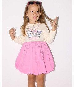 Resim Defacto Kız Bebek Hello Kitty Uzun Kollu Fitilli Kaşkorse Elbise G0370a525wnpn179 Pembe 