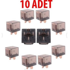 Resim Mini Role Şeffaf 10 Adet Universl 40 Amper Şeffaf 5 Uçlu 12V Role N11.702 