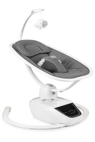 Resim Tola Lüks 3D Multi Fonksiyonel Elektrikli Otomatik Sallanan Kademeli Bebek Ana Kucağı - Antrasit/Wood 