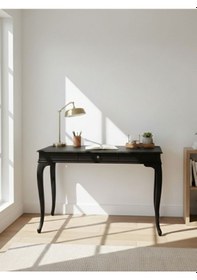 Resim Regnum Fransız Still Ahşap Çalışma Masası 80x125 Siyah 
