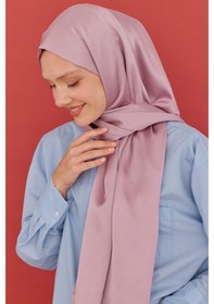 Resim Mirsoy Scarf Kum Saten Şal - Pembe Pembe 