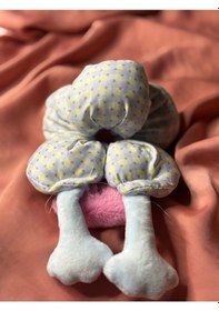 Resim Figürlü Simit Toka - Eğlenceli Topuz Tokası - Dev Toka - Çılgın Saç Tokası Koyu Pembe 