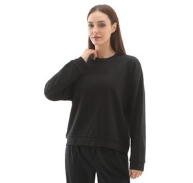 Resim Skechers W Essential Crewneck Kadın Sweatshirt Siyah 