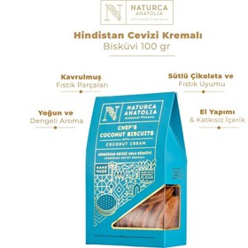 Resim Naturca Anatolia Hindistan Cevizi Kremalı Bisküvi 100gr 