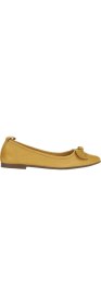 Resim Bueno Shoes Sarı Deri Kadın Düz Babet10 