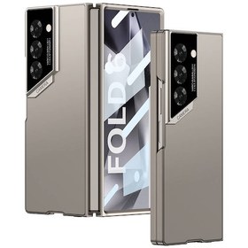 Resim Galaxy Z Fold 6 Uyumlu Kılıf Ultra İnce Kamera Korumalı Sert Rubber Zore 3. Seri Procase Kapak-titan Titanyum-gri 