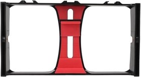 Resim Coverzone Cep Telefonu için Tutucu Kafes, Canlı Yayın Vlog, Kick, Youtubes Için Mini Taşınabilir Panel, Kıskaçlı Telefon Tutucu, YouTube ve Yayıncı Telefon Sabitleyici PU3007 (PU3007 - Kırmızı) 