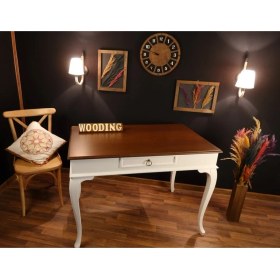 Resim Wooding 120 cm Tek Çekmeceli Masif Çalışma Masası 