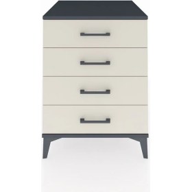 Resim Kronos Komodin 4 Çekmeceli 60X59X80 Antrasit-Aytaşı 