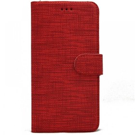 Resim Huawei Mate 20 Lite Kılıf Kumaş Spor Standlı Cüzdan Kırmızı 