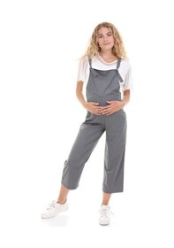 Resim Luvmabelly Myra6106 - Füme Hamile Salopet-füme 