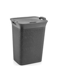 Resim Omnipazar Sy-4630 Plastik Safir Kirli Çamaşır Sepeti 55 Lt Antrasit Antrasit 
