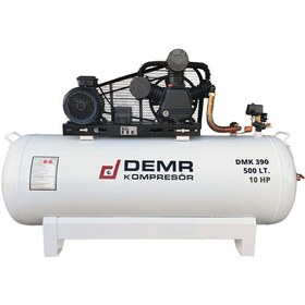 Resim Demr Kompresör Pistonlu 500 LT 3 Kafa 12 Bar 10 HP IDMK390 Hava Kompresörü 