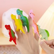 Resim 12 adet Komik Slingshot Dinozor Parmak Oyuncakları - Canlı, Renkli Plastik Aletler Çocuklar İçin, Doğum Günü Partileri, Noel ve Tatil Hediyeleri İçin İdeal, Sınıf Ödülü Ürünleri, Parti Parmak Oyuncakları | Eğlenceli Tasarım | Dayanıklı Plastik 