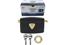 Resim Yuma YM-600 Kilit Yuma Tirajlı Kilit Oval Karşılıksız Siyah 