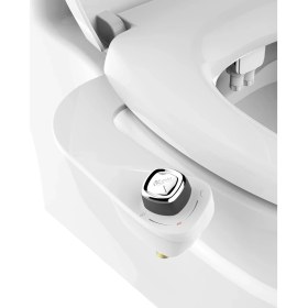 Resim Slimedge Basit Bide Tuvalet Takımı, Beyaz, Çift Nozzle, Taze Su Sprey, Elektriksiz, Kolay Montaj, Pirinç Giriş ve Iç Valf 