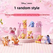 Resim Honeybeeshop Karakter Winnie Pooh Stitch Tigger Kiraz Çiçeği Serisi Blind Box Koleksiyon Figürü Rastgele 