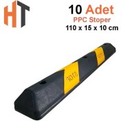 Resim plastik oto park araç stoperi 110 cm 10'lu set 