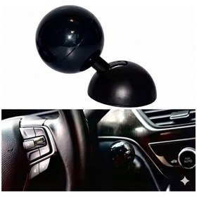 Resim Bilardo Topu Tasarımlı Metal Start Stop Düğmesi Siyah 