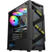 Resim Revenge Criminal Atx 4 Rgb Fanlı Temperli Cam Boş Gaming Bilgisayar Kasası 