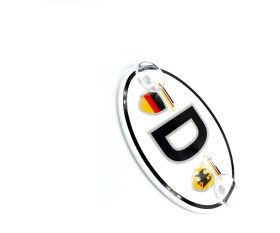 Resim BS.Elektronik Etiketçilere Özel Oval Almanya (D) Cam Süsü Pleksi Vantuzlu Arma (552066979) 