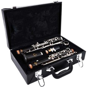 Resim Helena Mia HMCL345E Profesyonel Sol Klarnet | Abanoz Gövde Gümüş Kaplama Tuşlar 