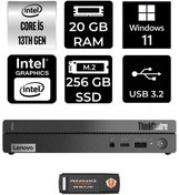 Resim LENOVO Thinkcentre 50Q Gen 4 i5-13420H 20GB RAM 256GB SSD W11HOME 12LN0048TR MİNİ PC & PER4 BELLEK 