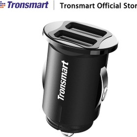 Resim Yüksek Kaliteli Tronsmart C24 Çift Usb Bağlantı Noktası 12/24v 4.8a İphone Android İçin Araç Şarj Adaptörü 