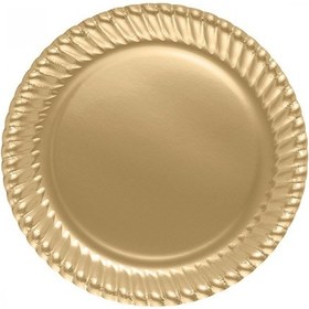 Resim Altın Karton Tabak 23 Cm 8'li 