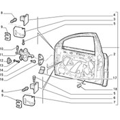 Resim Lancia 46538397 Ön Sol Kapı Fiat Marea 