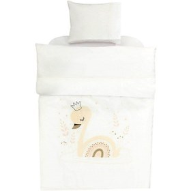 Resim Momishop Swan Bebek Nevresim Takımı 100x150 Cm 2123 