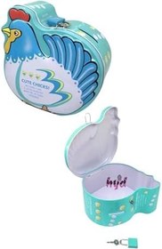 Resim Hyd Anahtarlık Kumbara Sevimli Metal Kilitli Kumbara Sevimli Tavuk Bozuk Para Çocuk Kumbarası 